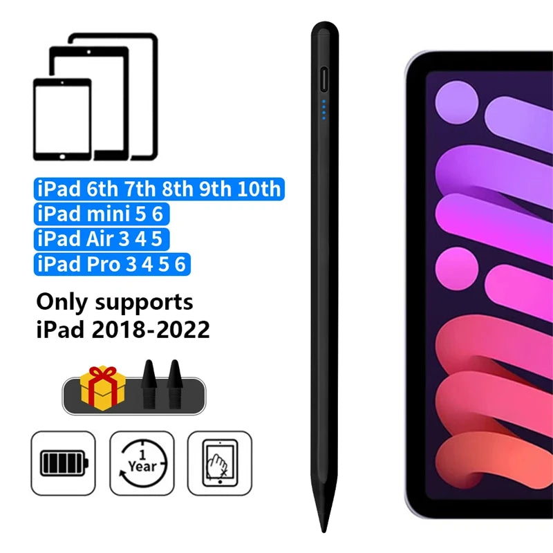 For Apple Pencil Palm Rejection Power Display Ipad Pencil Pen For iPad Accessories 2022 2021 2020 2019 2018 Pro Air Mini Stylus