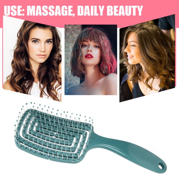 Peigne de Massage élastique ajouré, brosse à cheveux, peigne de Massage du cuir chevelu, démêlant, séchage rapide, outil démêlant, 1 pièce