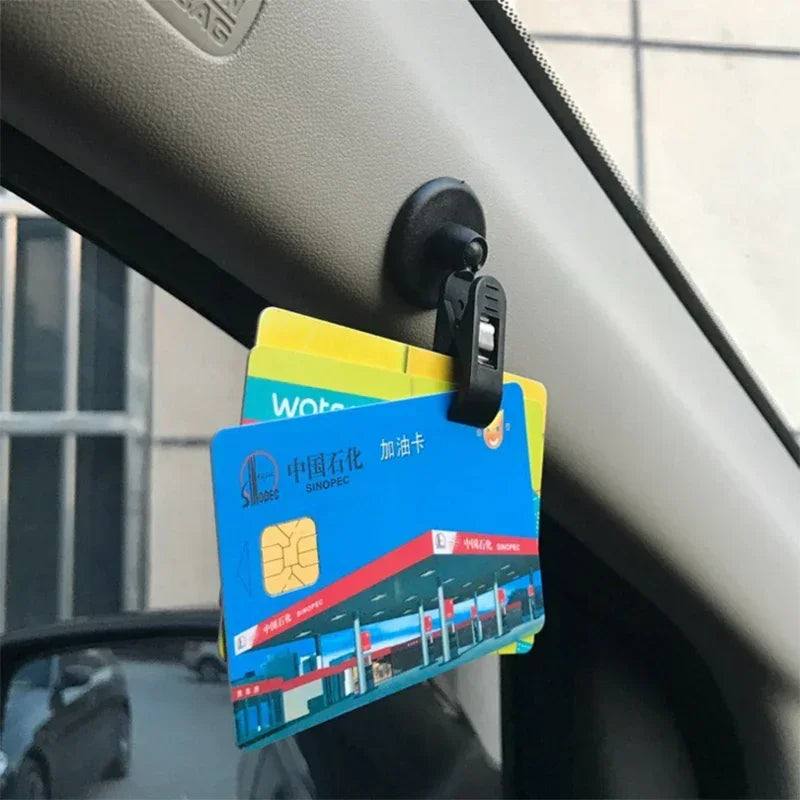 1 à 2 paires de fixations à ventouse noires pour vitre intérieure de voiture, support amovible pour pare-soleil, rideau, serviette ou ticket