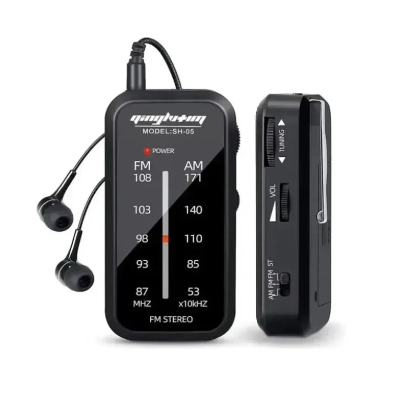 BC-R21/961/962 Mini Radio AM FM Radio Portable à piles meilleure réception la plus longue durée pour la course à pied marche à la maison Soundbox