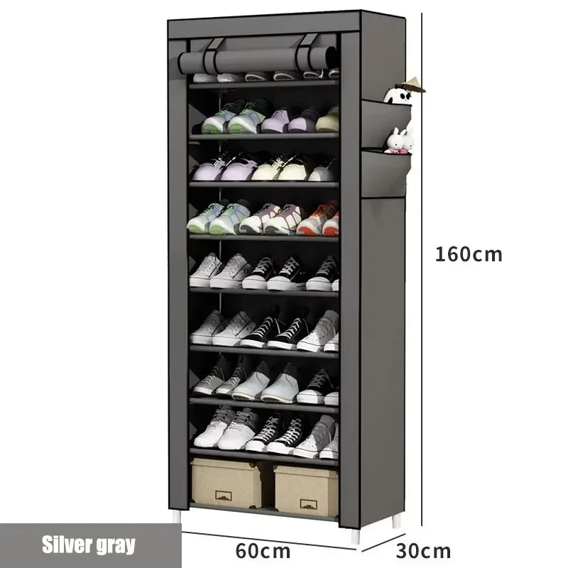 Meuble à chaussures minimaliste et économique, à plusieurs niveaux, pour salon ou entrée