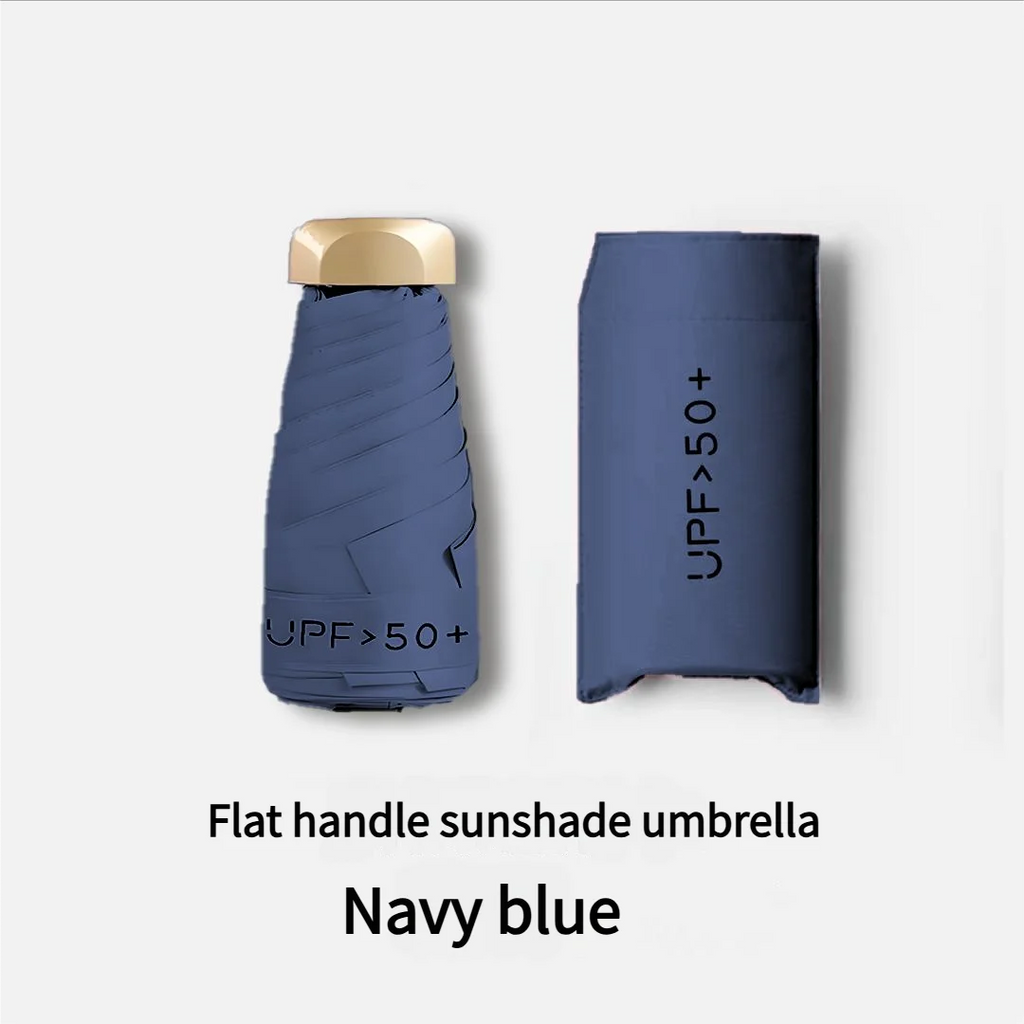 55% de réduction Mini parasol petite poche pluie parapluie vinyle pliant UV Protection ultraviolette pare-soleil poche Parasol Capsule