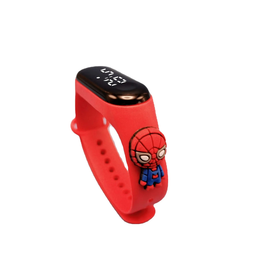 Montre enfant Marvel à motif dessin animé, montre électronique numérique à affichage LED, étanche, cadeau idéal pour les fêtes