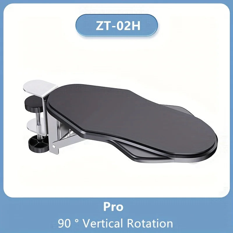 Support de bras pour ordinateur portable (1 pièce) adapté aux bureaux, réglable en rotation, avec plateau d'extension pour le poignet, pour une utilisation à domicile.