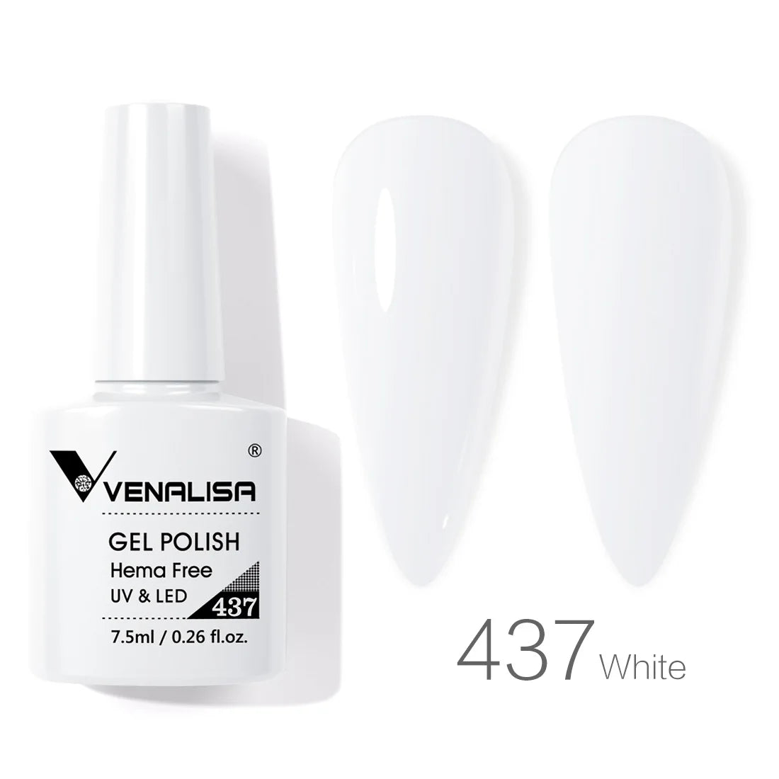 Vernis à ongles gel Venalisa 7,5 ml SANS HEMA, semi-permanent, UV/LED, couvrance totale, texture ultra-douce, manucure sublime