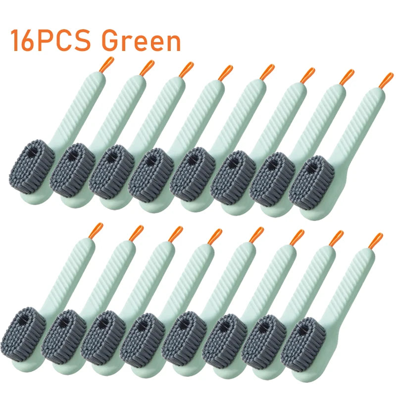 Cleaning Brush Soft Bristled Liquid Shoe Brush Long Handle Brush Clothes Brush Shoe Clothing Board Brush Household Cleaning Tool
