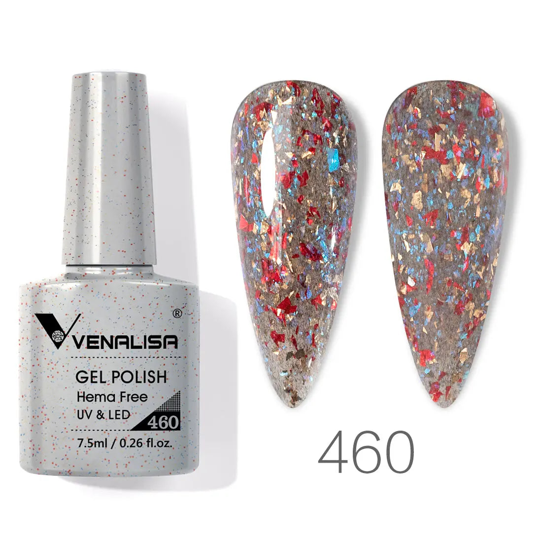 Vernis à ongles gel Venalisa 7,5 ml SANS HEMA, semi-permanent, UV/LED, couvrance totale, texture ultra-douce, manucure sublime