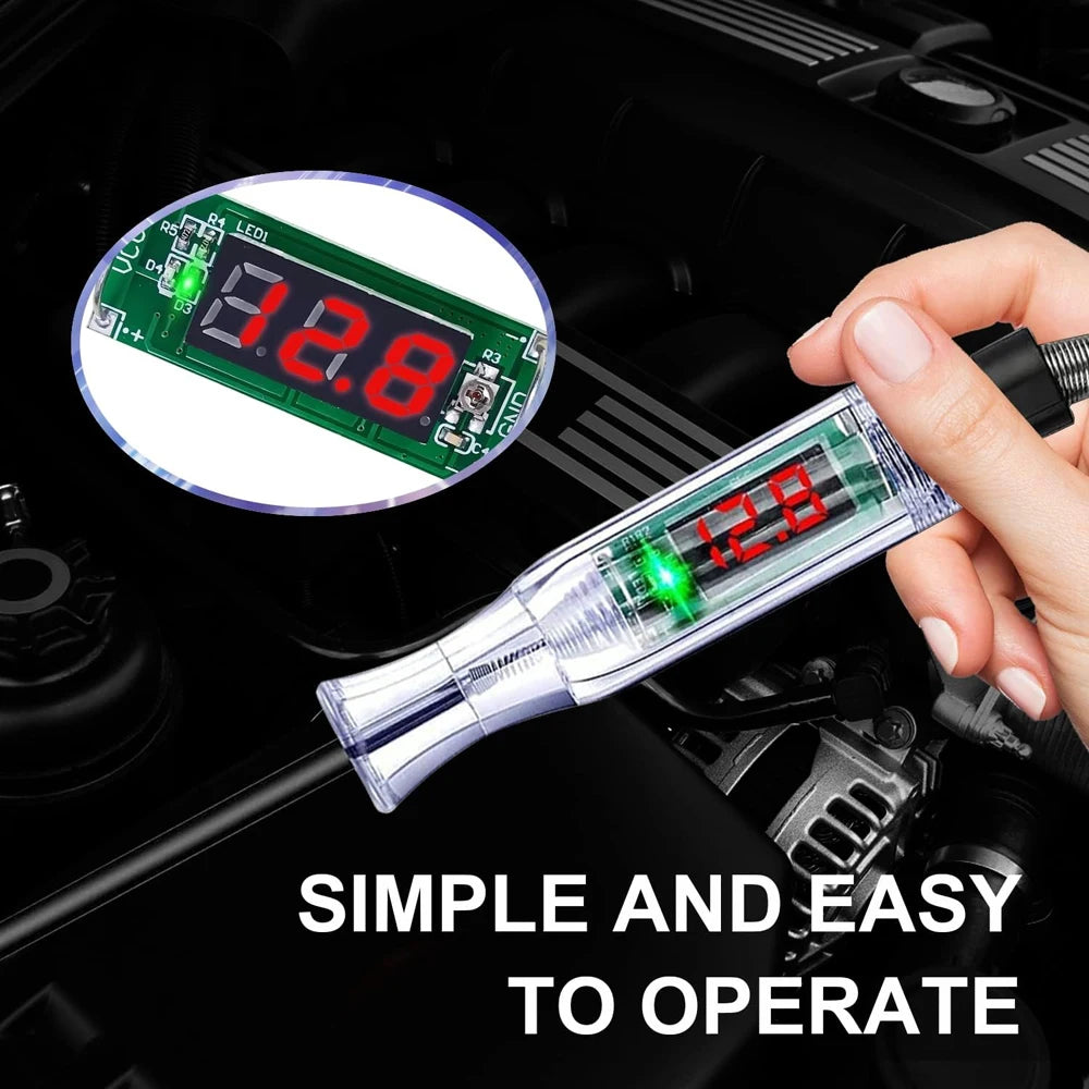 Testeur de Circuit de tension de camion de voiture, outils automobiles 6V 24V, sonde de Diagnostic de voiture, stylo de Test d'ampoule, stylo de mesure électrique, outils
