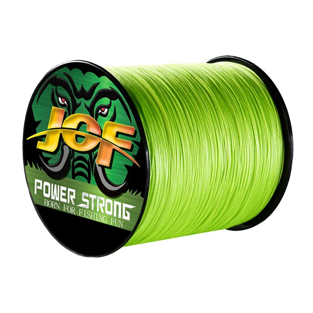 Ligne de pêche JOF 4 brins 300/100 m tressée en PE, ligne de pêche résistante multifilament durable, outil