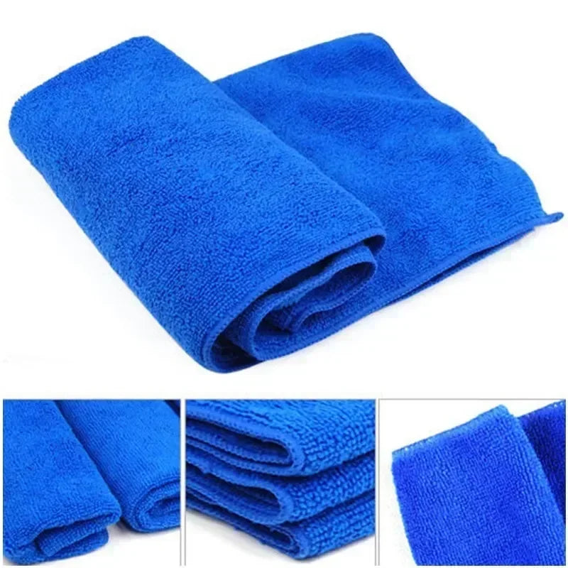 Serviettes en microfibre, 10 pièces, chiffon de séchage pour lavage de voiture, chiffons de nettoyage ménager, chiffon de polissage pour détails automobiles, outils de nettoyage pour la maison