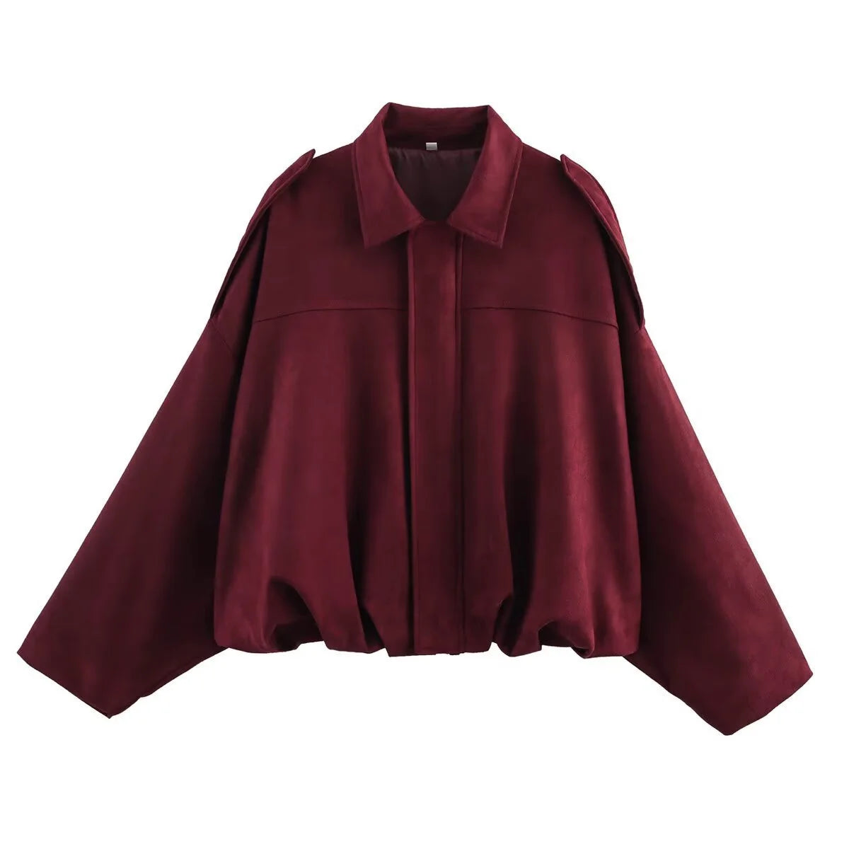 Vestes bombers élégantes pour femmes, style militaire, col rabattu, manches longues, coupe ample, vêtements d'extérieur vintage, hauts chics