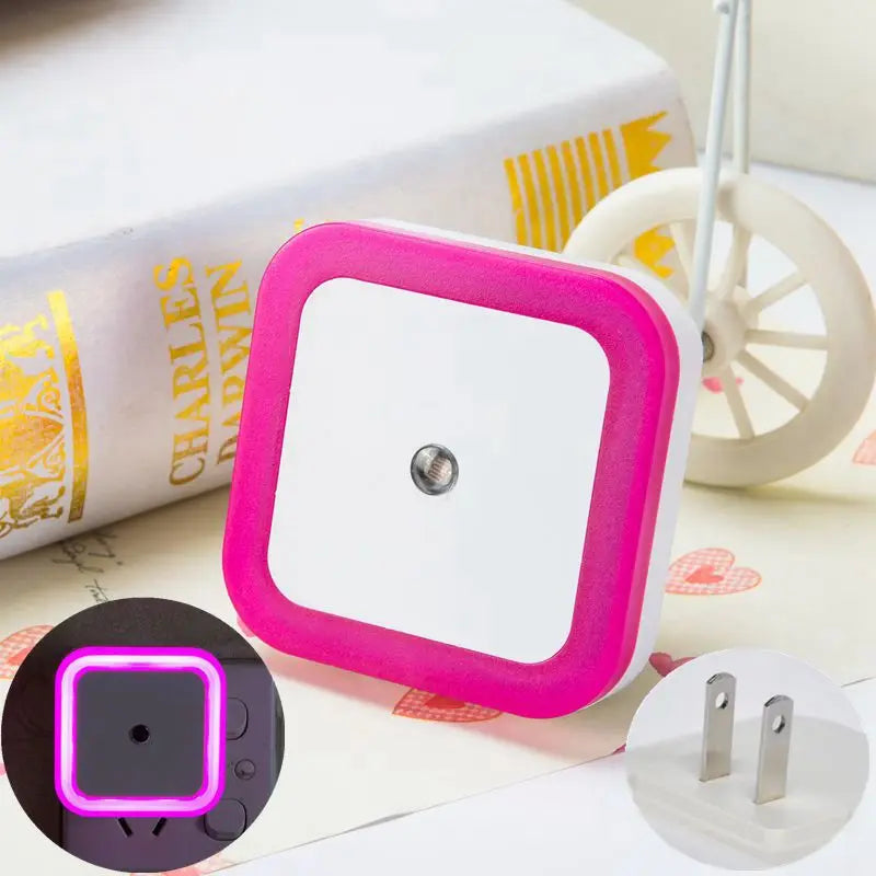 Veilleuse LED sans fil avec détecteur de mouvement, mini veilleuse avec prise UE/US pour chambre d'enfant, chambre à coucher et salon