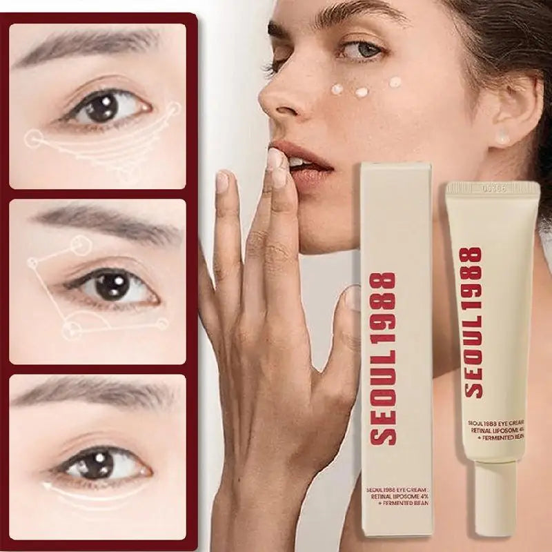 Ensemble de soins coréens pour la peau, séoul 1988, soin du Contour des yeux à la mucine d'escargot, estompe les cernes au rétinol, sérum hydratant liftant raffermissant, crème pour les yeux