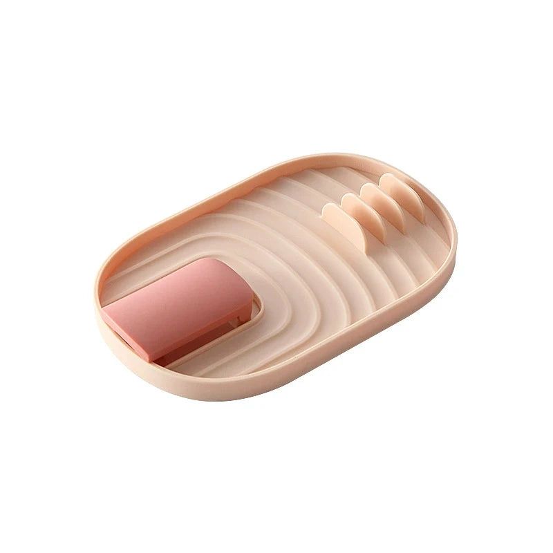 1Pcspatula Rack Pot Couvercle Rack Étagères Comptoir Pelle Cuillère Étagère Soupe Cuillère Pad Mettre Soupe Cuillère Porte-Baguettes