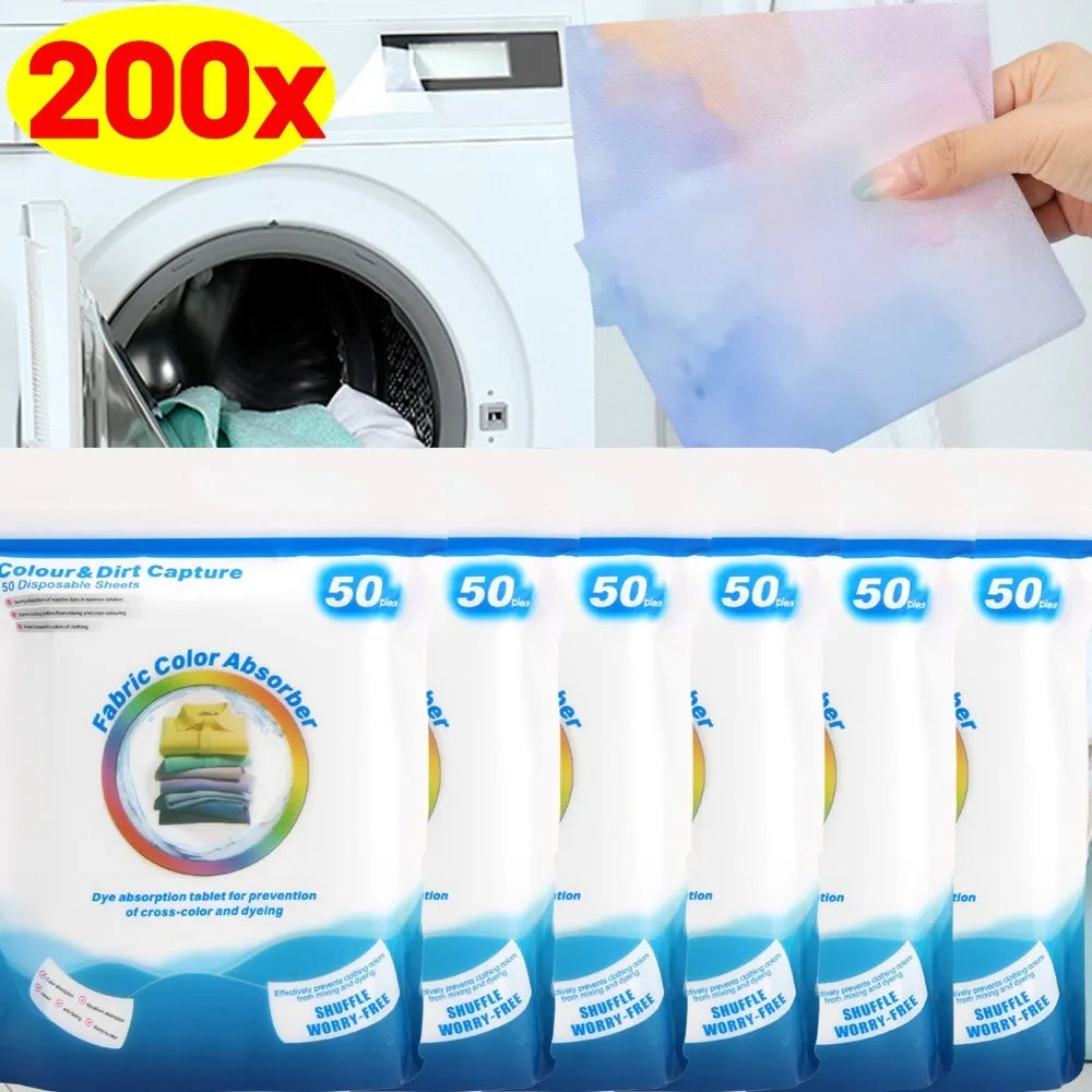 Lingettes anti-taches pour machine à laver, lingettes absorbant les couleurs, pastilles de lessive anti-taches, attrape-couleurs, tissu non tissé