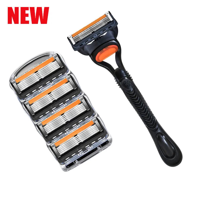 Rasoir de précision Fusion Pro pour homme, 5 lames, 4/12/24 pièces, rasoir électrique 5 couches, tondeuse à barbe, recharges de lames 5 couches