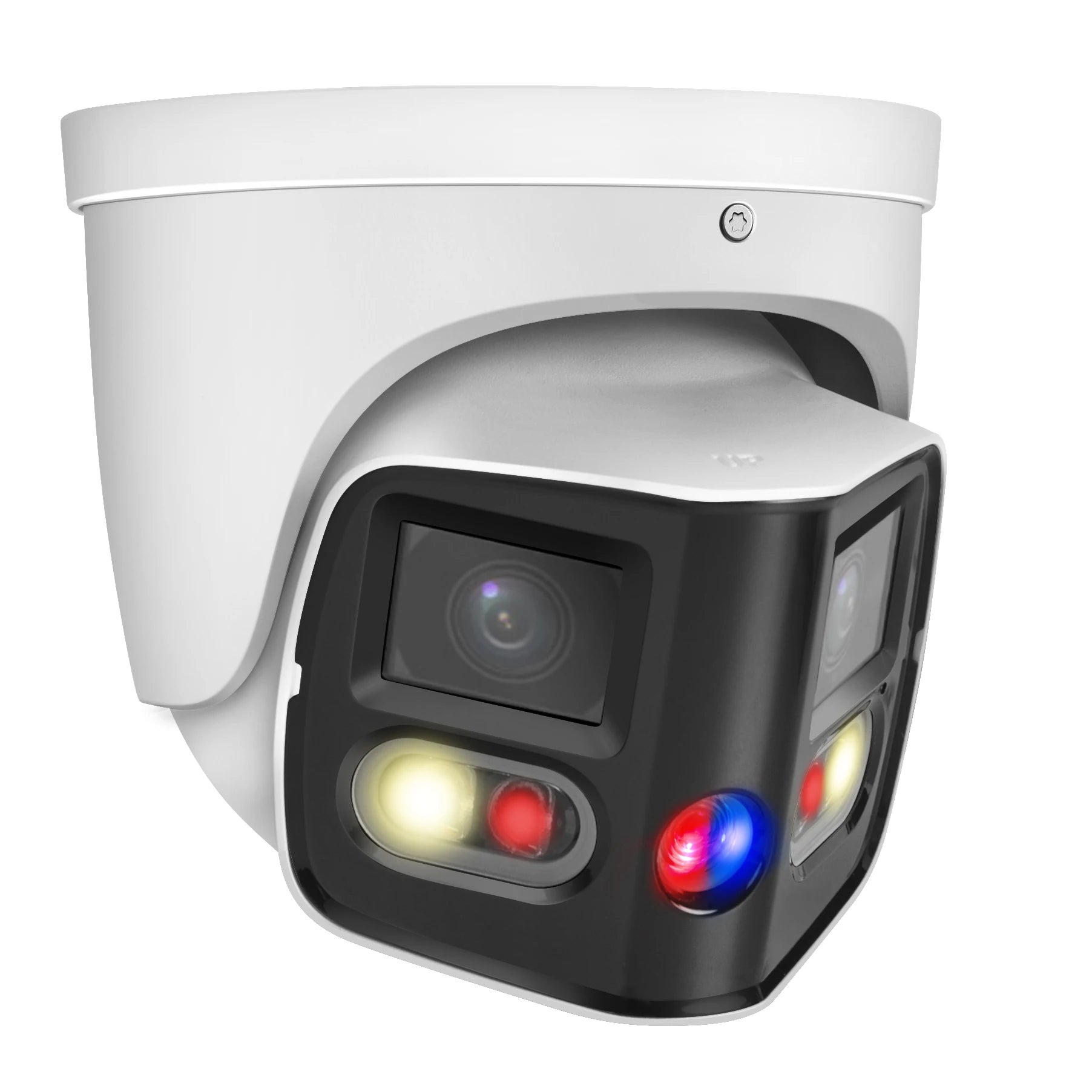 Caméra réseau Dahua IPC-PDW3849-A180-AS-PV 2x4MP 180° TiOC Duo à focale fixe avec vision binaurale WizSense et son et lumière