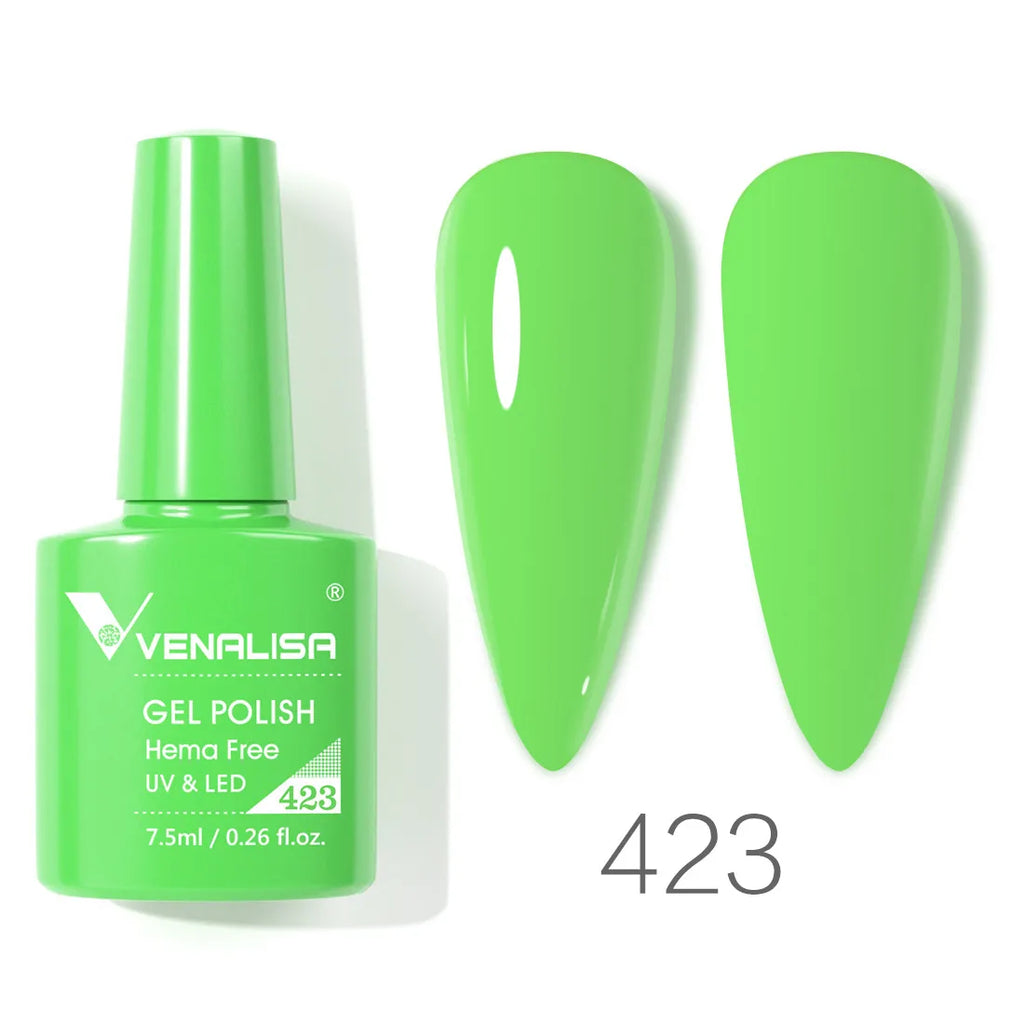 Vernis à ongles gel Venalisa 7,5 ml SANS HEMA, semi-permanent, UV/LED, couvrance totale, texture ultra-douce, manucure sublime