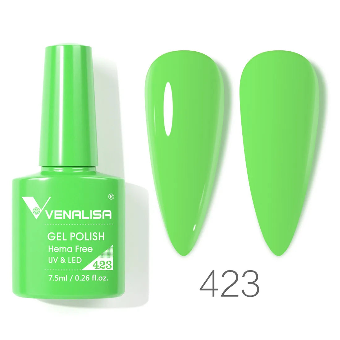 Vernis à ongles gel Venalisa 7,5 ml SANS HEMA, semi-permanent, UV/LED, couvrance totale, texture ultra-douce, manucure sublime