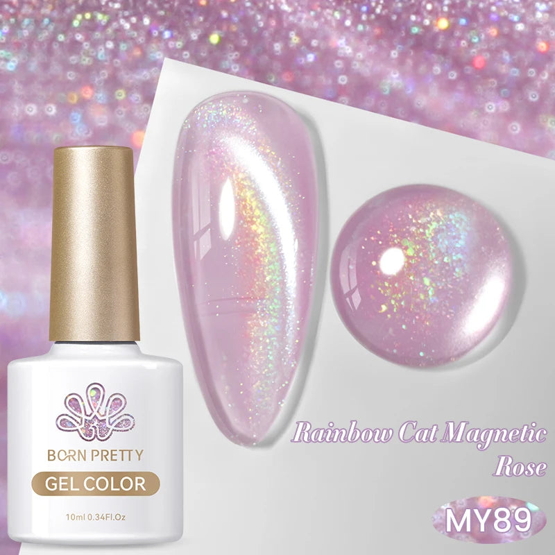 Vernis à ongles magnétique gel BORN PRETTY 10 ml Argent Clair de Couleur Chat - Accessoires pour les ongles - Vernis semi-permanent pour ongles d'automne et d'hiver