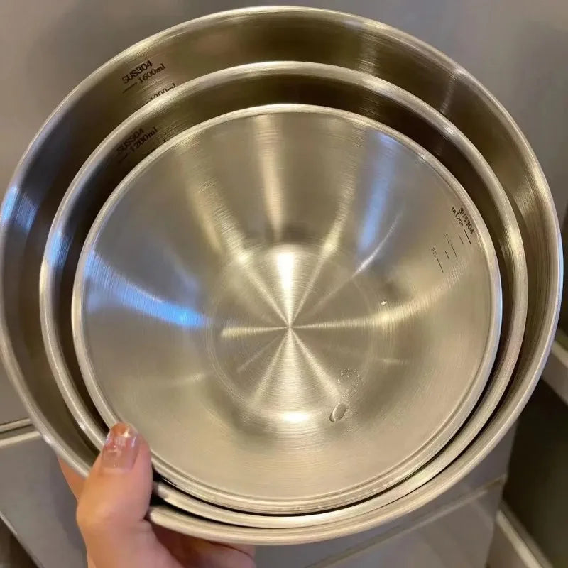 Ensemble de bols en acier inoxydable 1-3, avec échelle pour la cuisson, le stockage des aliments, bols à mélanger de grande capacité pour les essentiels de la cuisine à domicile