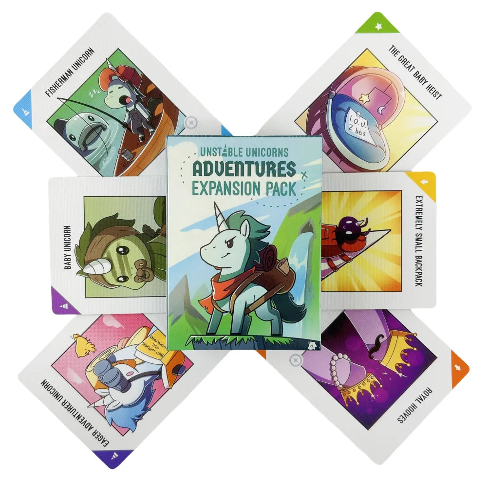 Petits Dinosaures Joyeux Licorne Anglais Échecs et Cartes Stratégie Dangers Jeu de Plateau Cartes