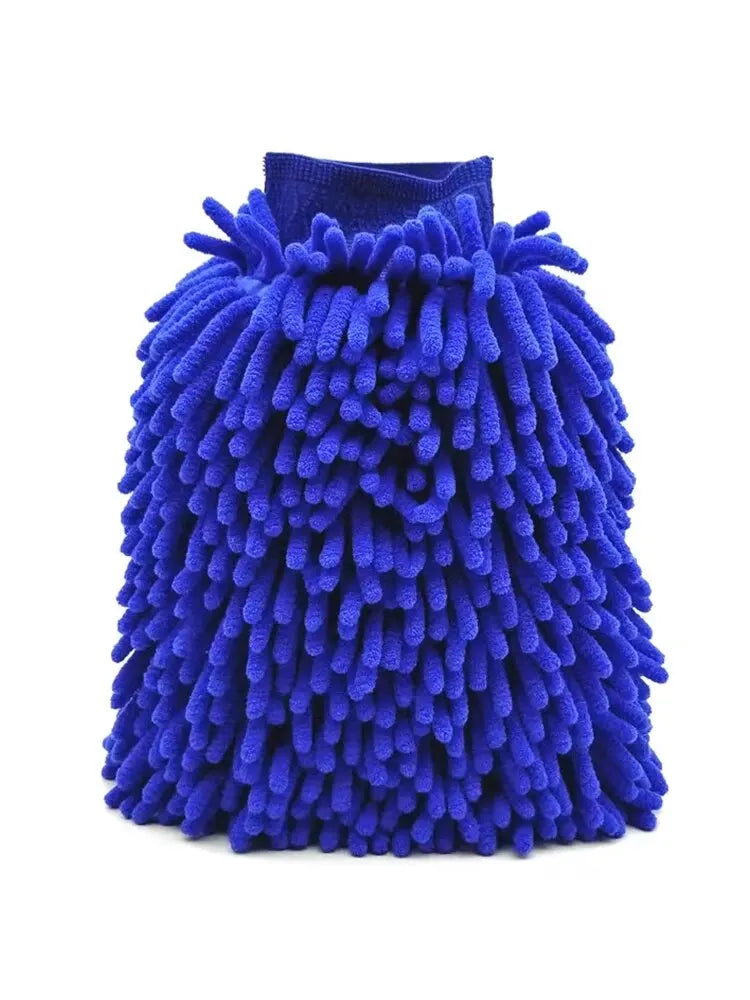 Gants de lavage auto, gants en chenille, chiffons en peluche, double face épais, accessoires et outils de nettoyage pour voiture, produits d'esthétique automobile