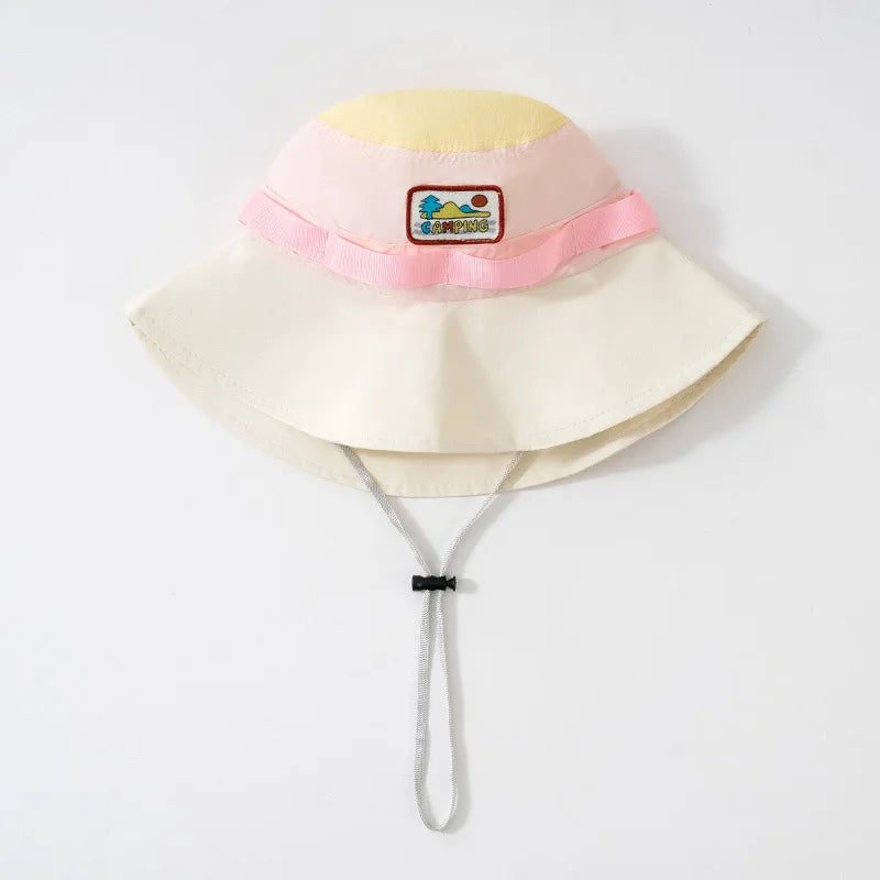 Bob d'été pour filles, 4 couleurs, protection solaire, respirant, idéal pour les sports de plein air, 2-6 ans