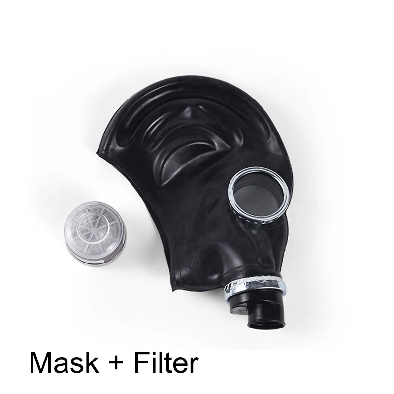 Masque complet à gaz noir polyvalent, nouveau Type 64, respirateur, peinture, Spray, Pesticide, masque en caoutchouc naturel, masque de prévention chimique