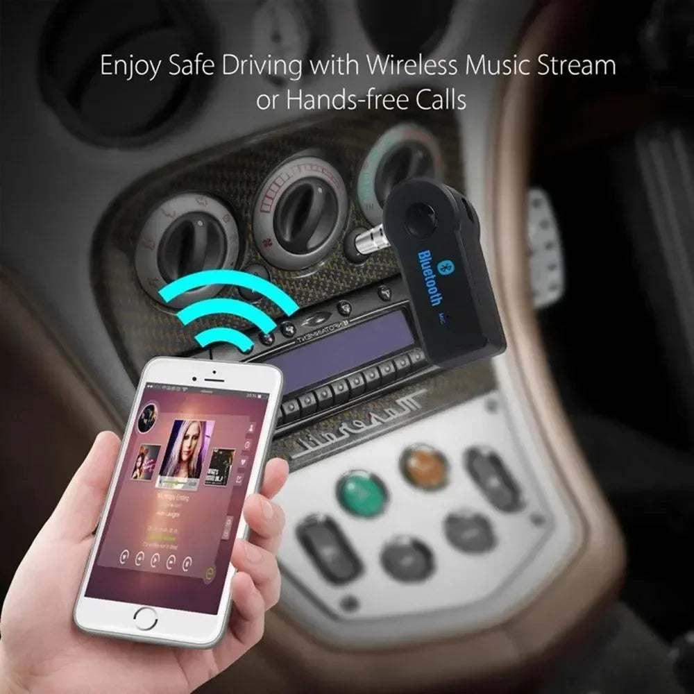 Récepteur Bluetooth 5.0 sans fil AUX pour voiture, adaptateur de prise 3.5mm, convertisseur Audio, téléphone portable, stéréo mains libres