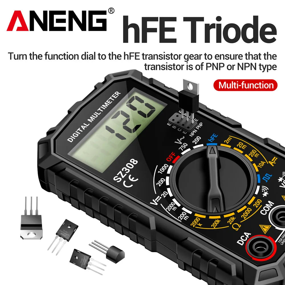 Multimeter Tester Pen Suit ANENG Multimeters 1999 Counts 24-250V Voltage Detector Meter Diagnostic Breakpoint Finder