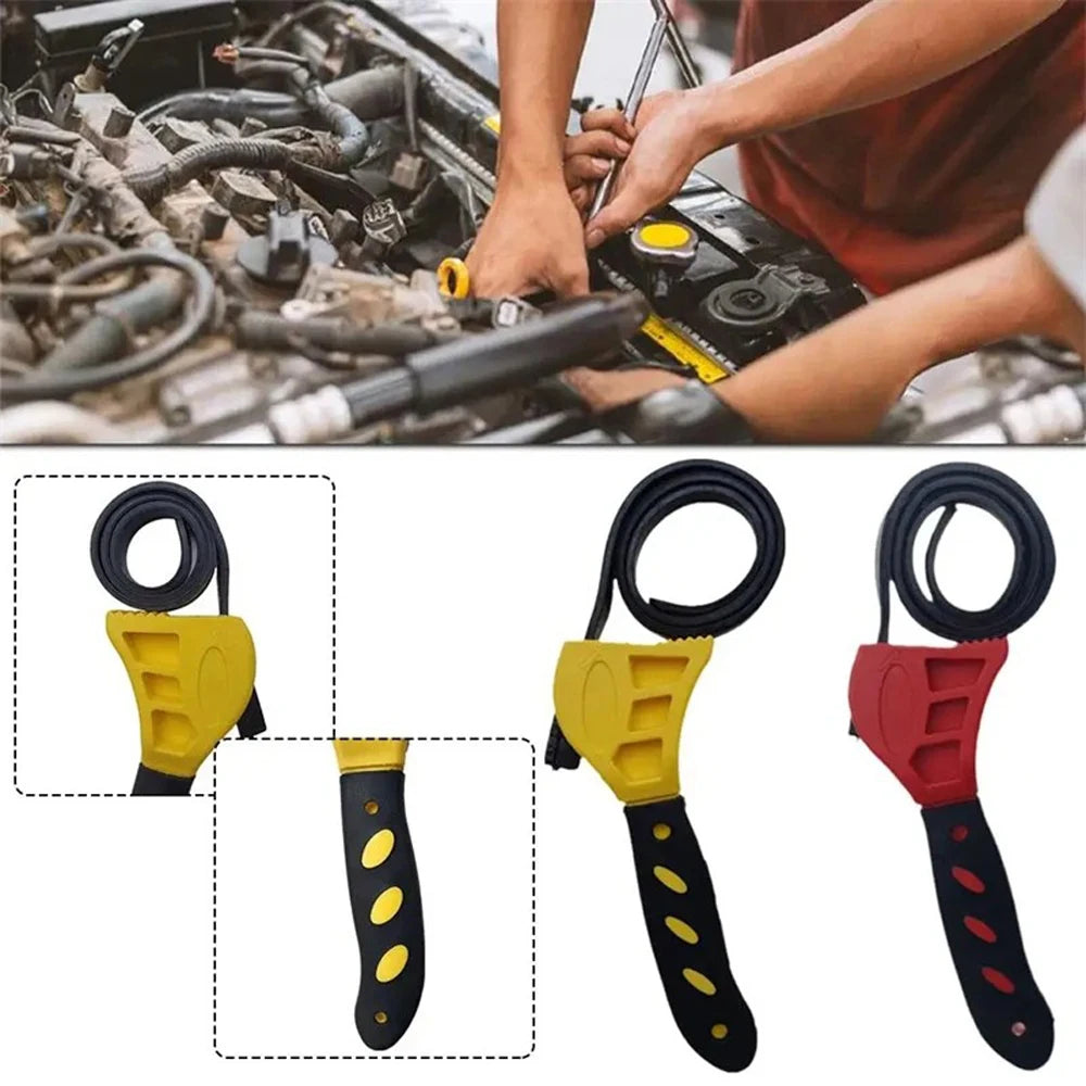 Clé à courroie de 6 pouces, extracteur de filtre à huile, clé à sangle, clé à chaîne, ouvre-sangle, outil de démontage réglable