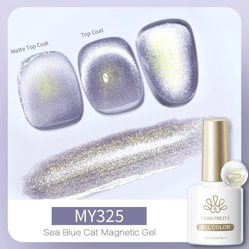Vernis à ongles magnétique gel BORN PRETTY 10 ml Argent Clair de Couleur Chat - Accessoires pour les ongles - Vernis semi-permanent pour ongles d'automne et d'hiver