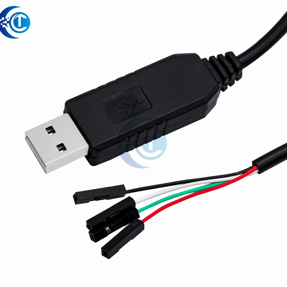 1 câble de module USB vers COM : convertisseur automatique USB vers RS232 TTL UART avec PL2303HX