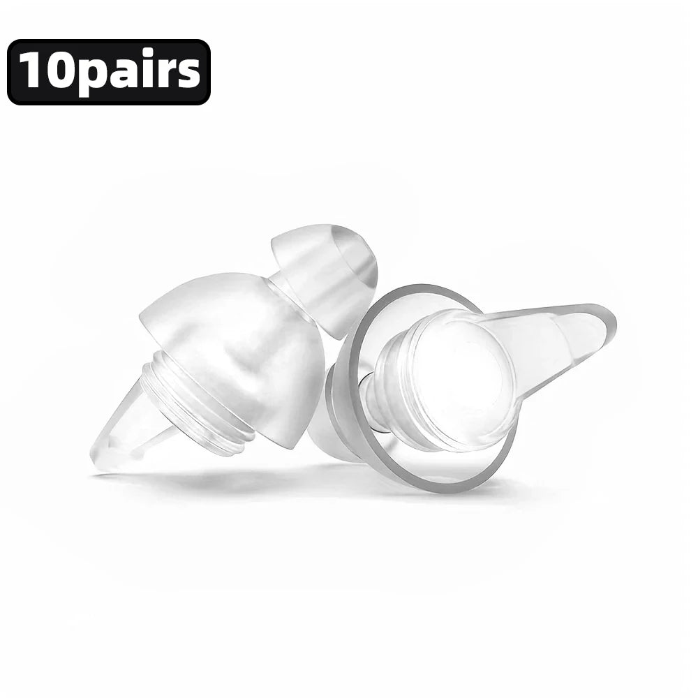 HUAK 2 ensembles de bouchons d'oreilles pour moto – Silicone haute fidélité réutilisables, étanche IPX8 pour la natation et les voyages
