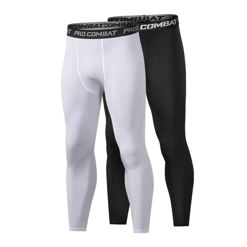 Pantalons de Compression pour hommes, collants, Leggings secs et frais, couche de base de sport, collants de course, Shorts actifs d'entraînement athlétique