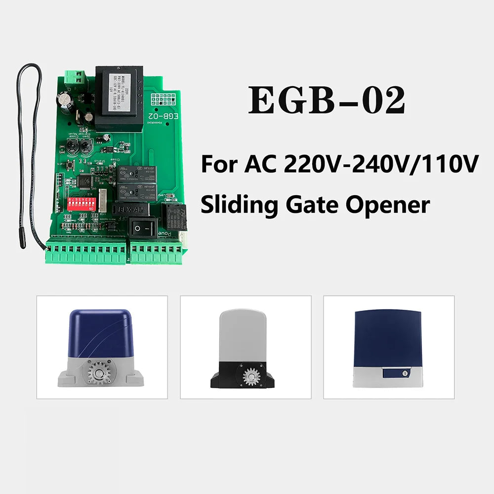 Ouvre-porte coulissante AC220V /AC230V, Circuit imprimé universel sensible, moteur de porte coulissante, carte de commande électronique principale