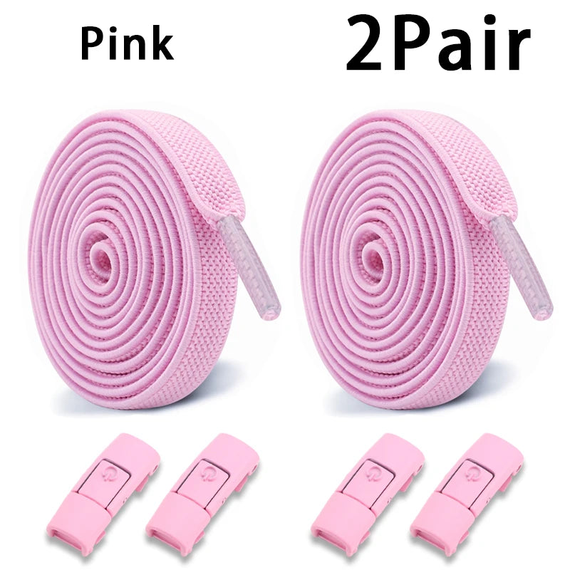 Lacets élastiques baskets Tennis sans cravate lacets de chaussure serrure lacets sans attaches enfants adulte lacet chaussures accessoires 1 paire/2 paire