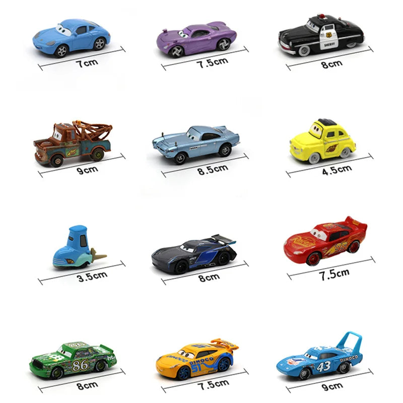 Disney Pixar Cars 3 Lightning Mcqueen, jouets de Collection modèle Mater 1:55, véhicules moulés sous pression, jouet de voiture en alliage pour enfants, cadeaux