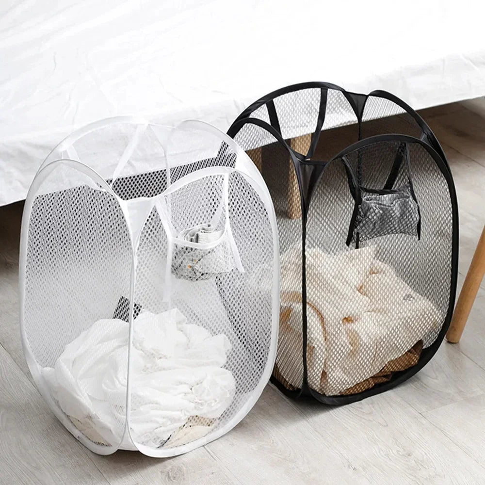 Panier à vêtements sales squelette ventilé, pliable, rangement facile, Portable, grande capacité