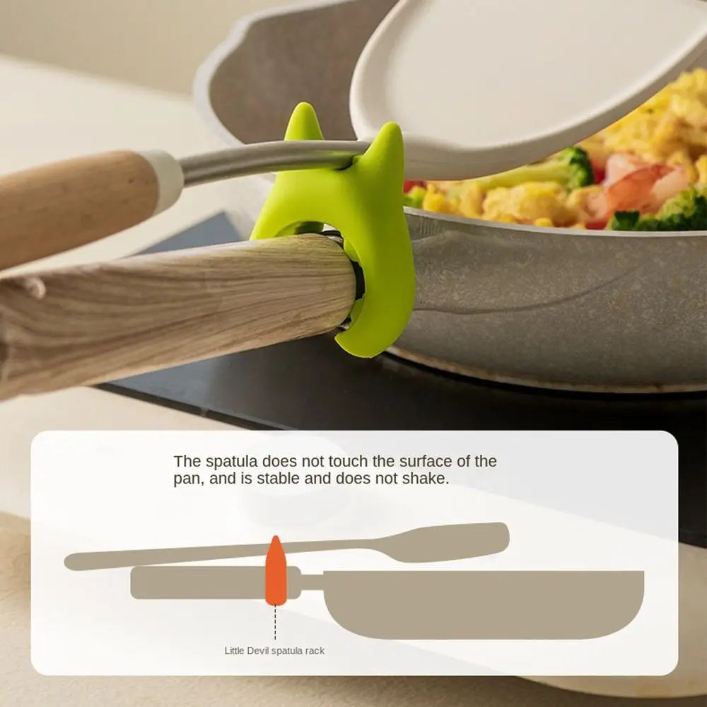 Pinces de rangement multifonctionnelles en silicone pour casseroles, poêles, cuillères, louches et spatules