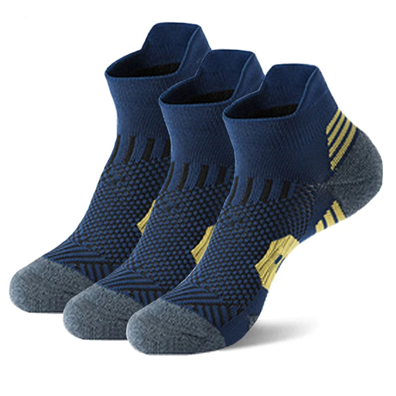 3 paires de chaussettes de sport de Fitness professionnelles, bas de serviette, chaussettes de course antidérapantes pour hommes et femmes, courtes à séchage rapide, pour entraînement de basket-ball