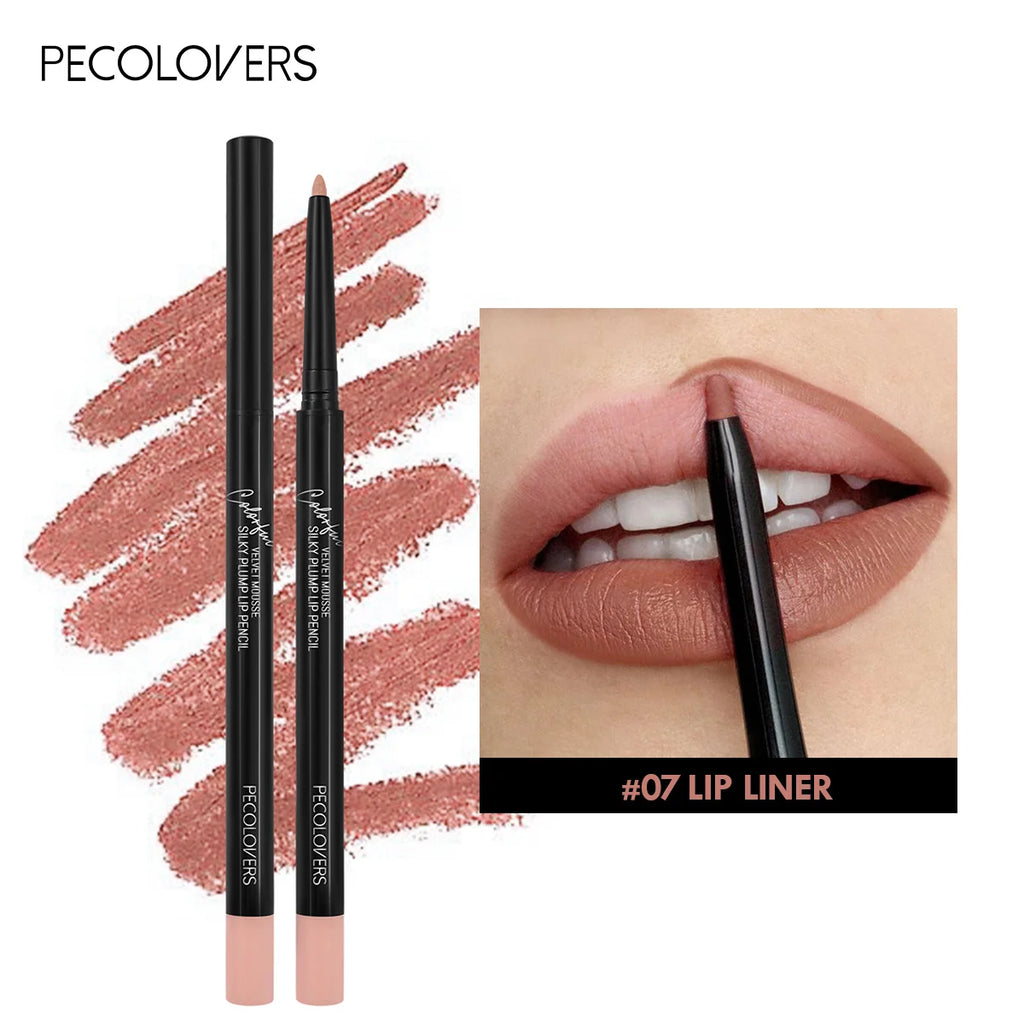 Crayon à lèvres mat waterproof, rouge contour des lèvres, longue tenue, sans transfert, hydratant, 12 couleurs