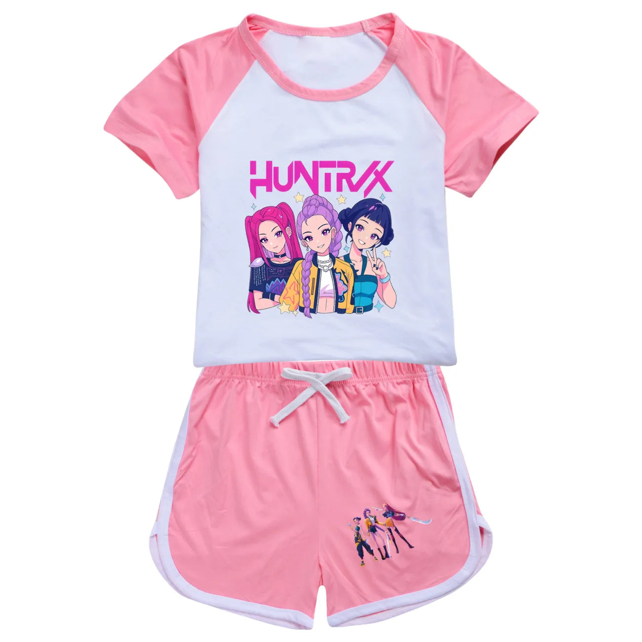 Ensemble 2 pièces pour garçons : T-shirt et short de sport K-pop Chasseurs de démons (été), vêtements pour filles Rumi Mira Zoey, pyjamas pour enfants