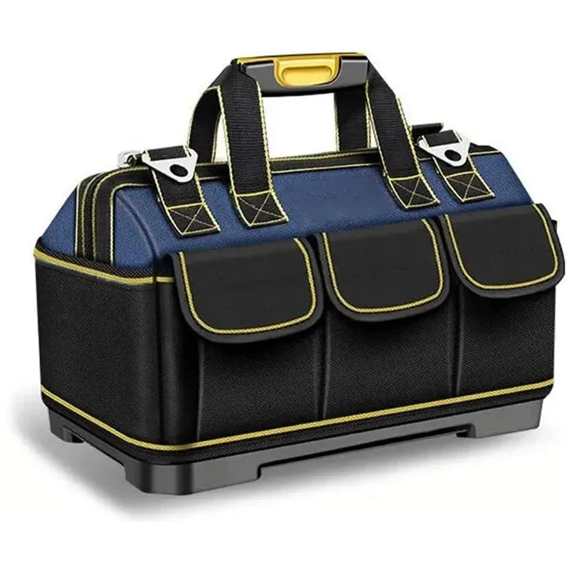 Sac à outils multifonctionnel grande capacité en toile Oxford imperméable et résistante à l'usure, idéal pour la réparation et le rangement d'outils