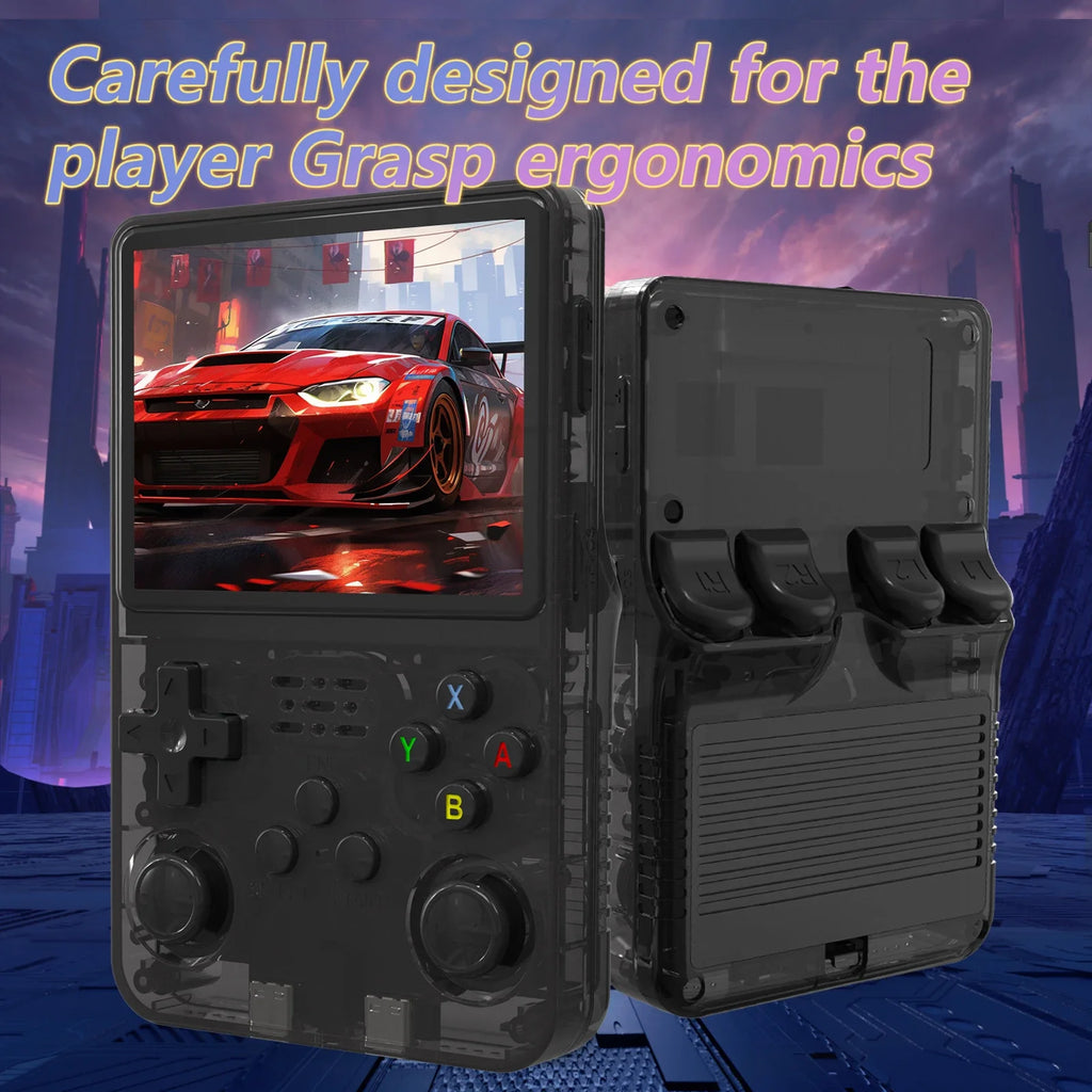Console de jeu vidéo portable rétro R36S, système Linux, écran IPS de 3,5 pouces, lecteur portable, jeux de 64 Go, plusieurs couleurs sont disponibles