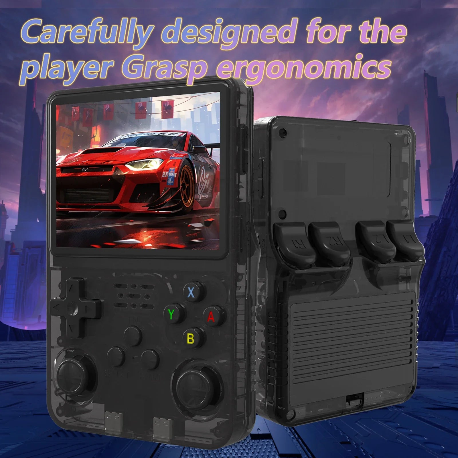 Console de jeu vidéo portable rétro R36S, système Linux, écran IPS de 3,5 pouces, lecteur portable, jeux de 64 Go, plusieurs couleurs sont disponibles