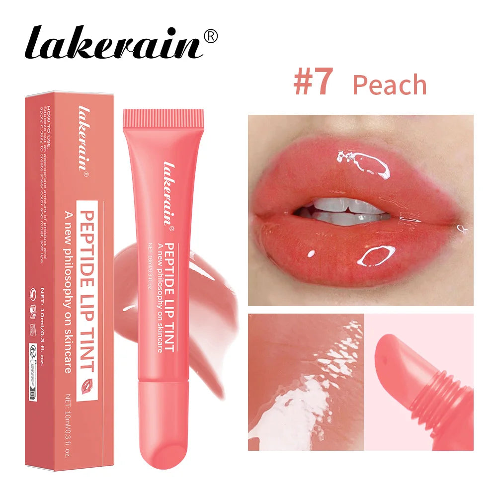 Gloss à lèvres effet miroir 10 ml, huile hydratante et nourrissante pour les lèvres, effet gel longue tenue, effet verre, estompe les ridules, sérum protecteur pour les lèvres