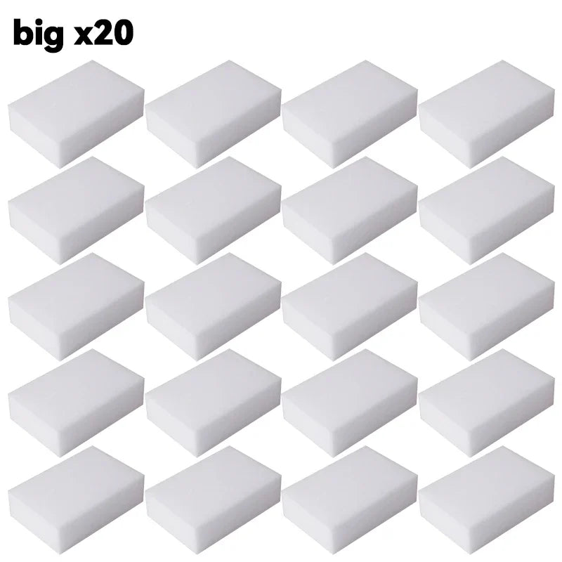 Lot de 5 ou 50 éponges magiques en mélamine, nettoyantes et ultra-absorbantes, pour la cuisine et la salle de bain, outils de nettoyage et produits ménagers