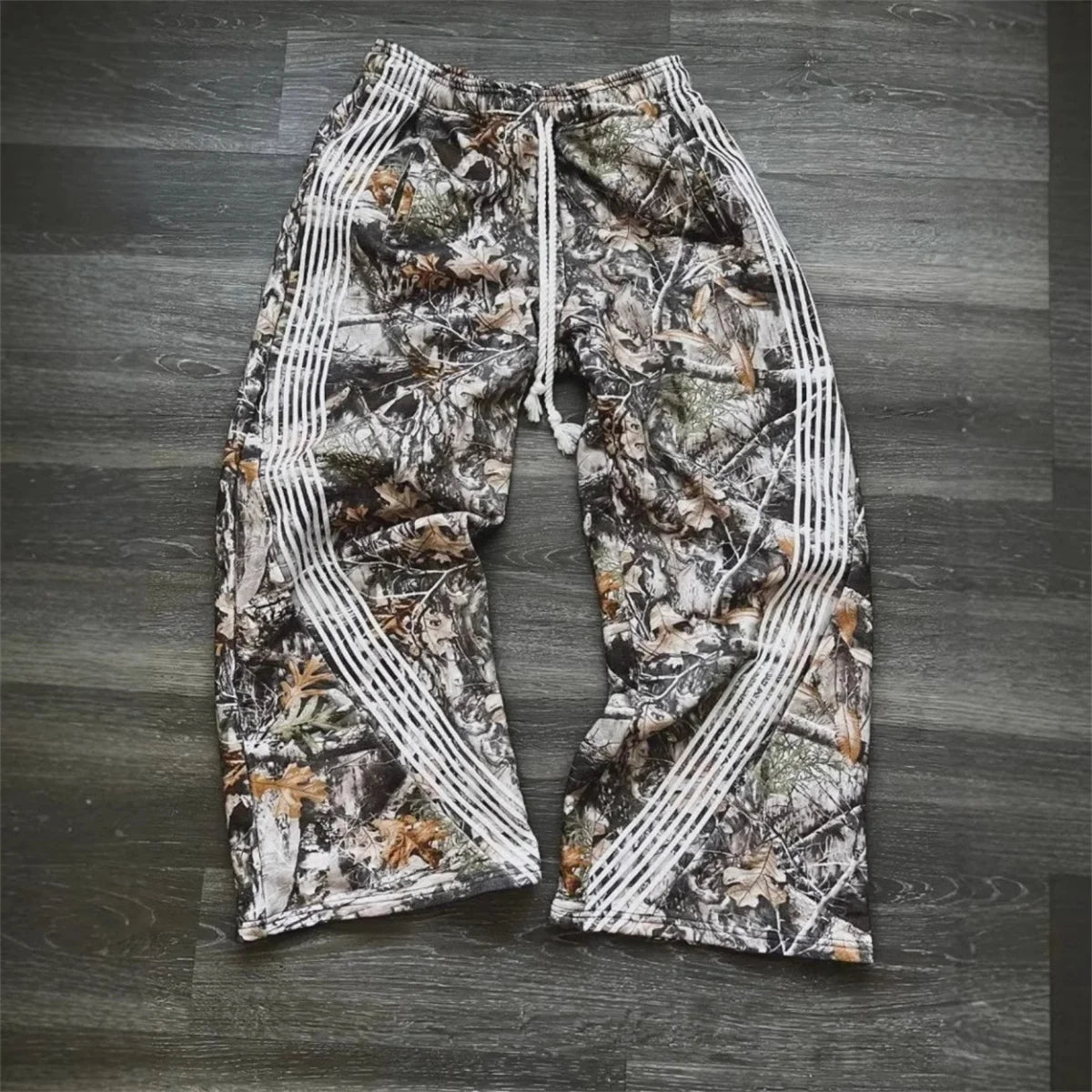 Pantalon de camouflage décontracté Y2k brodé camouflage fonctionnel tactique fonctionnel pour hommes et femmes, pantalon de survêtement de jogging avec cordon de serrage